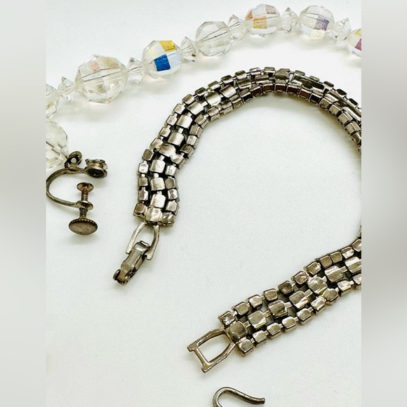 Vintage Deco Crystal Rhinestone Bracelet Lot - Picture 3 of 11